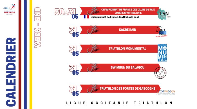 Courses à venir | Raid, Triathlon et Swimrun ce week-end