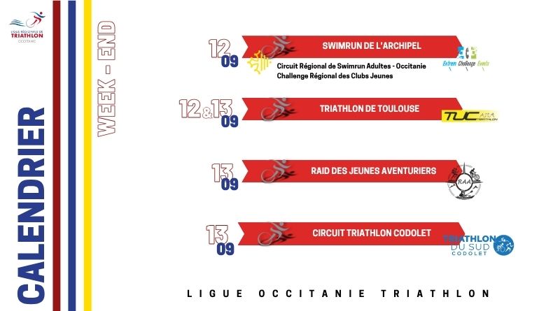 Courses à venir | Du triathlon, du swimrun et du raid ce week-end !